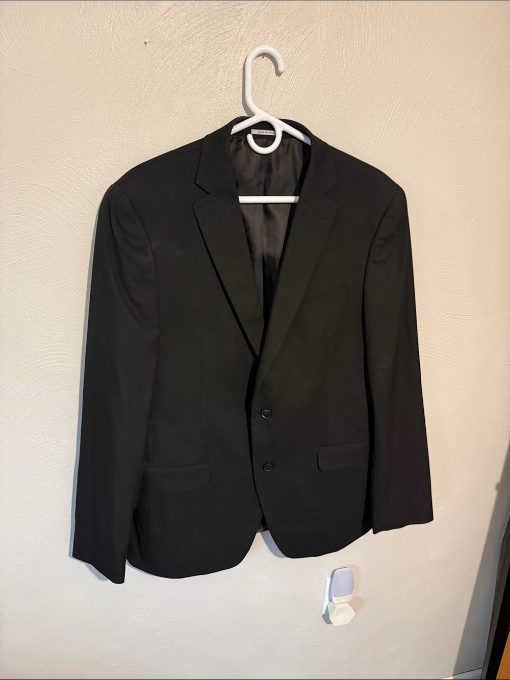 Alfani Black Two-Button Notch Lapel Blazer